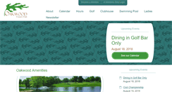 Desktop Screenshot of oakwoodgolf.org